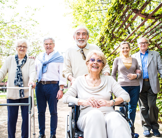 group of people smiling